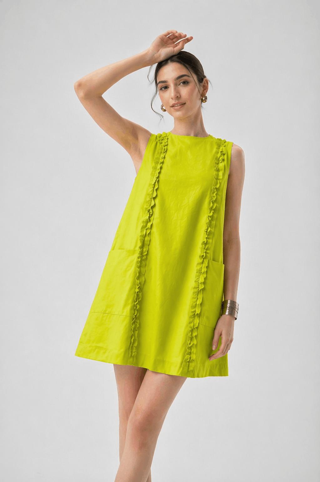 Lime Muse Short Dress